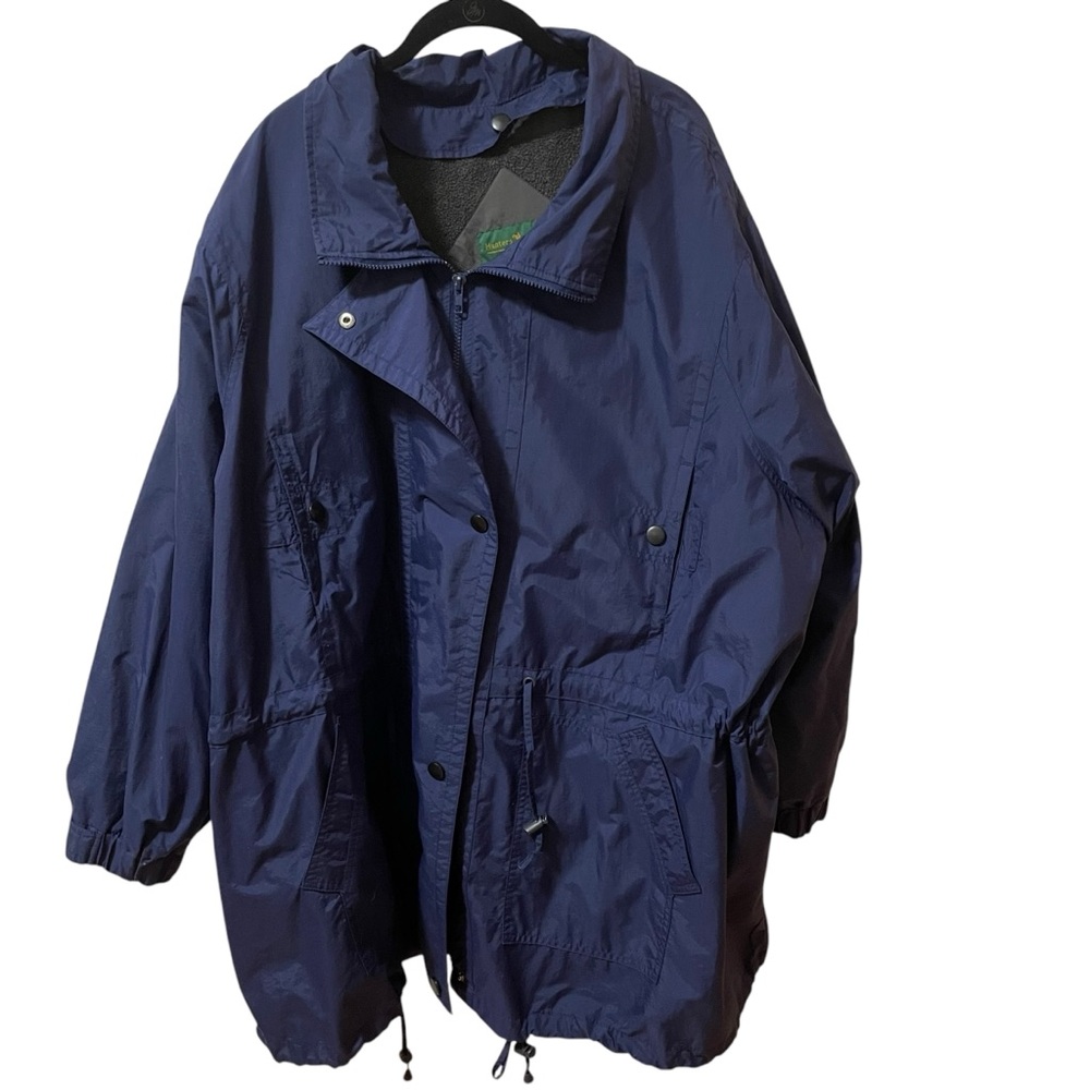 Hunters Run Mens Blue Winter Coat Size Tag Missing (1X?) Photos Navy Blue Lined - Picture 3 of 10